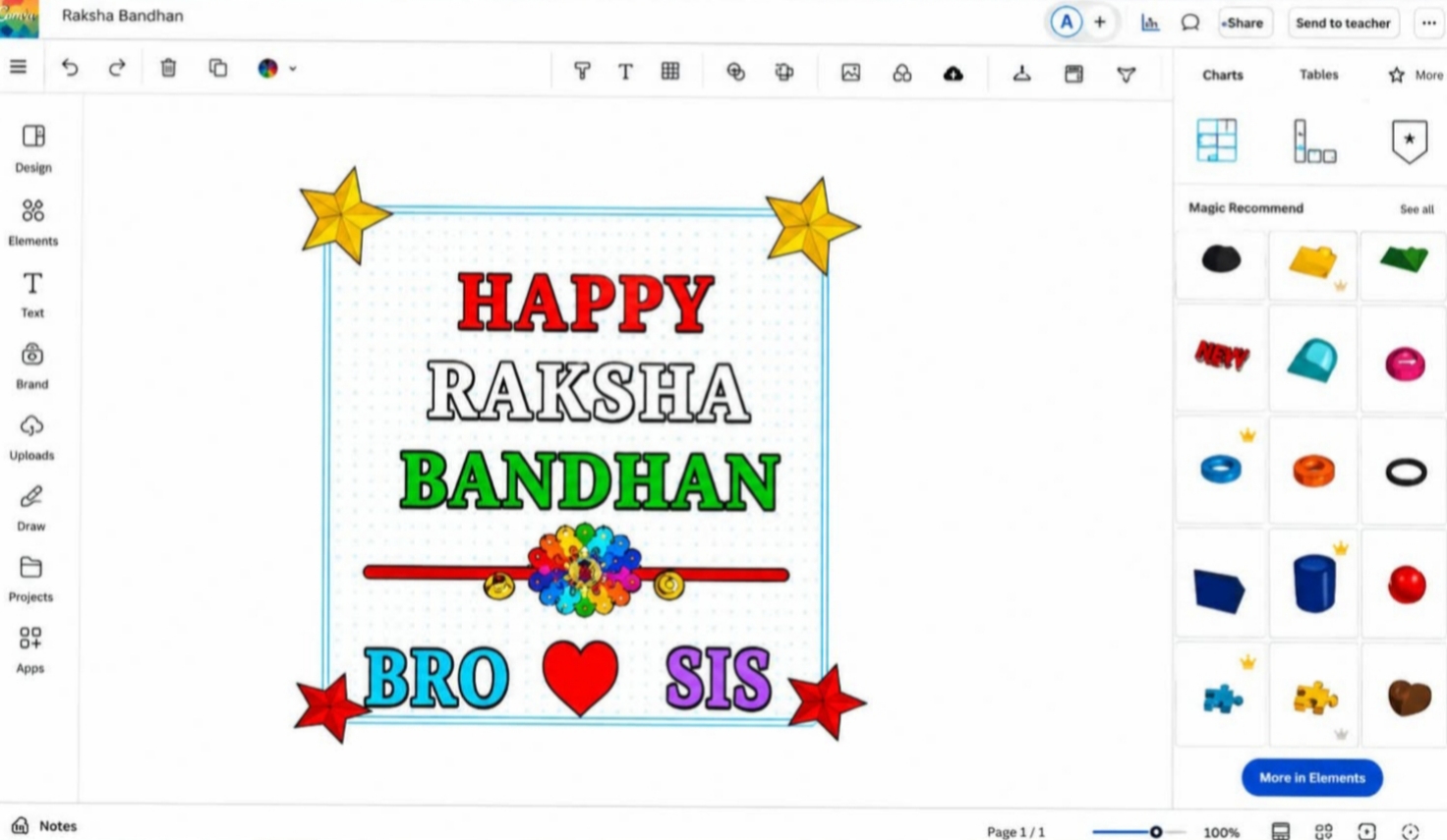 Project: RAKSHA BANDHAN | 3D Design