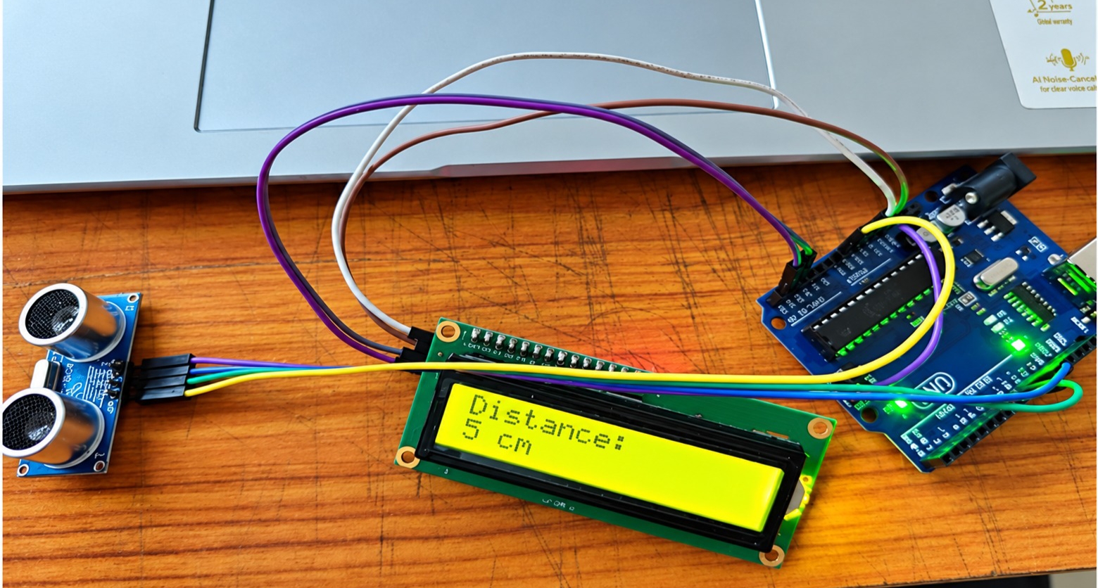 Digital Distance Meter Sample Output